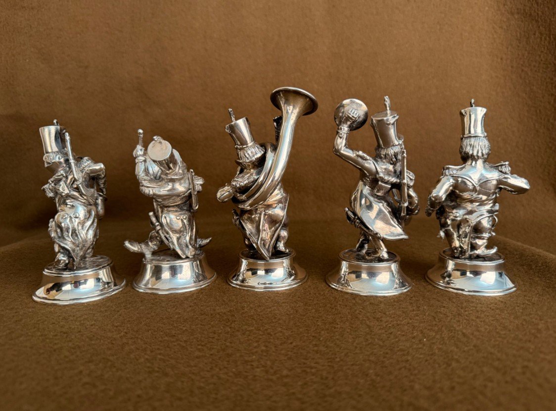 Silver Figurines 5 Pieces-photo-7