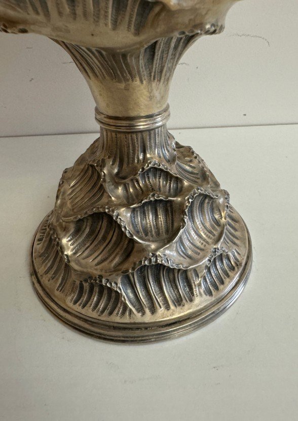 Vase En Argent Avec Tritons 2,35 Kg d'Argent-photo-3