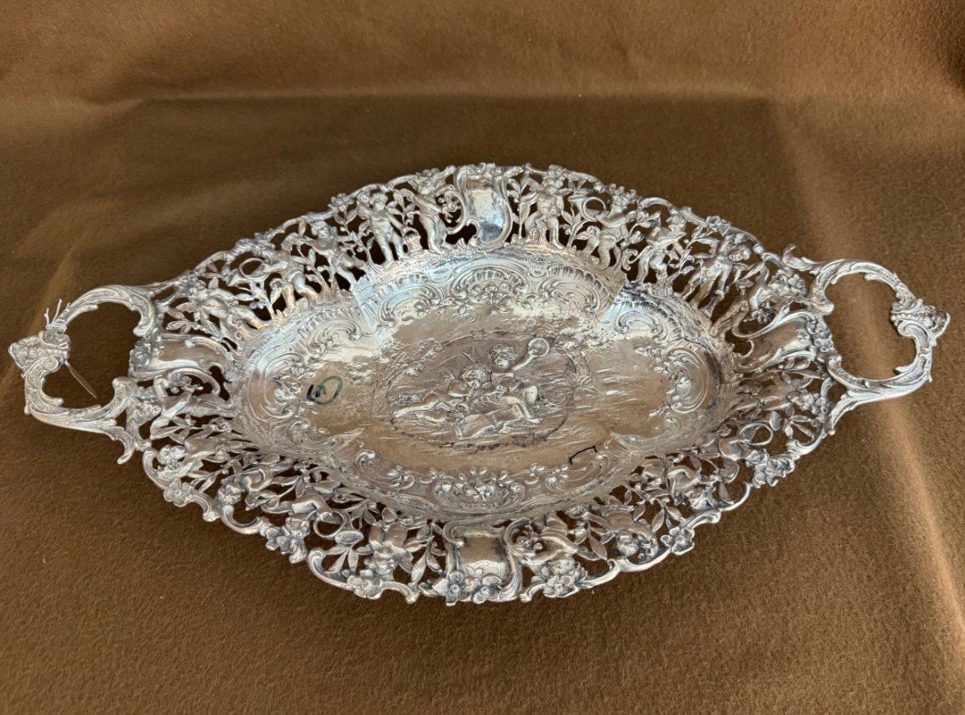 Pattern With Cherub Angels In Silver! 626 G 1890