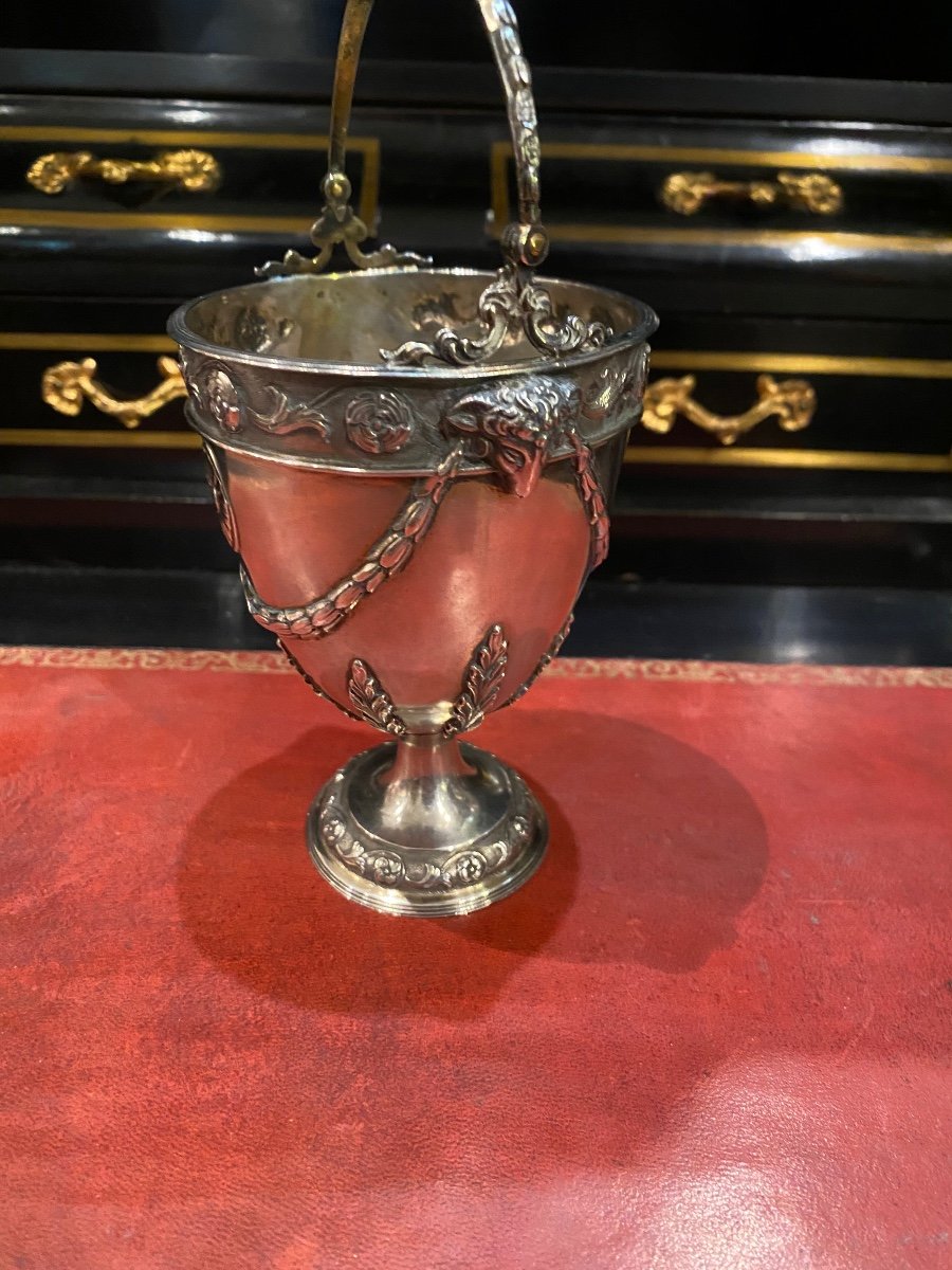 Sterling Silver Bucket, George Fox, London -photo-2