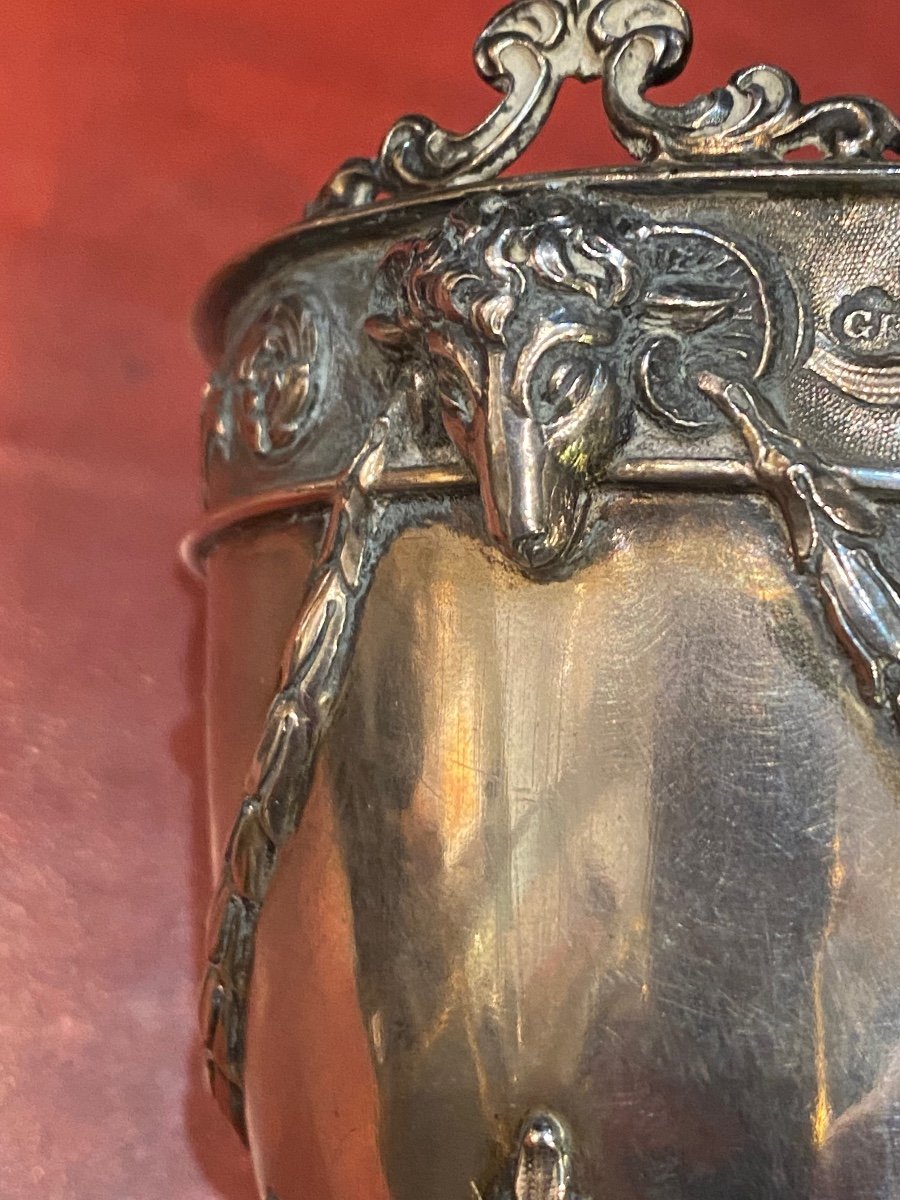 Sterling Silver Bucket, George Fox, London -photo-4