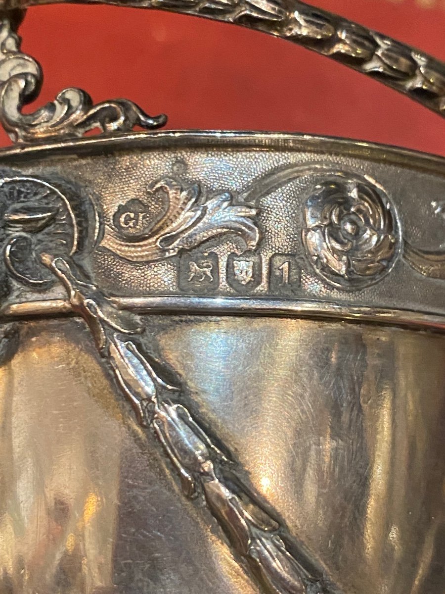 Sterling Silver Bucket, George Fox, London -photo-4