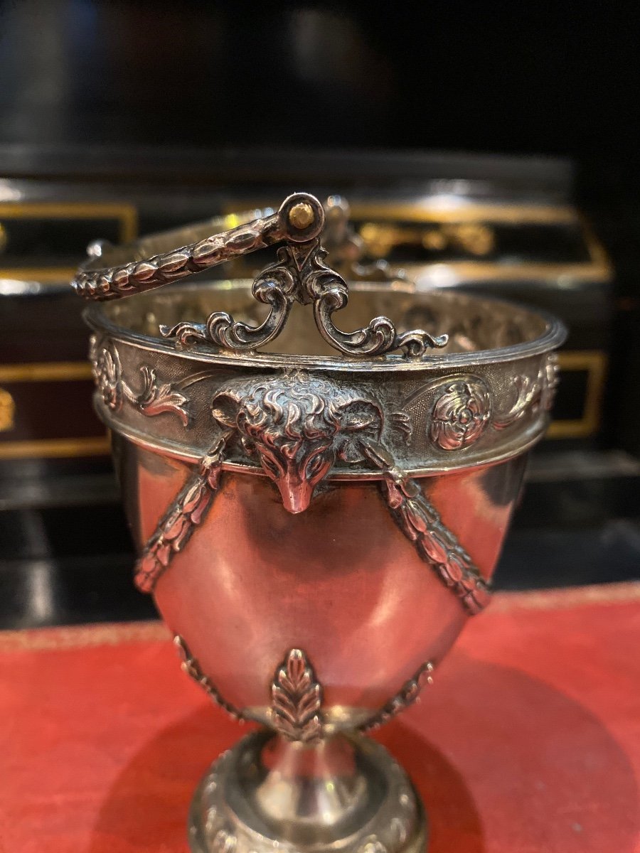 Sterling Silver Bucket, George Fox, London -photo-5