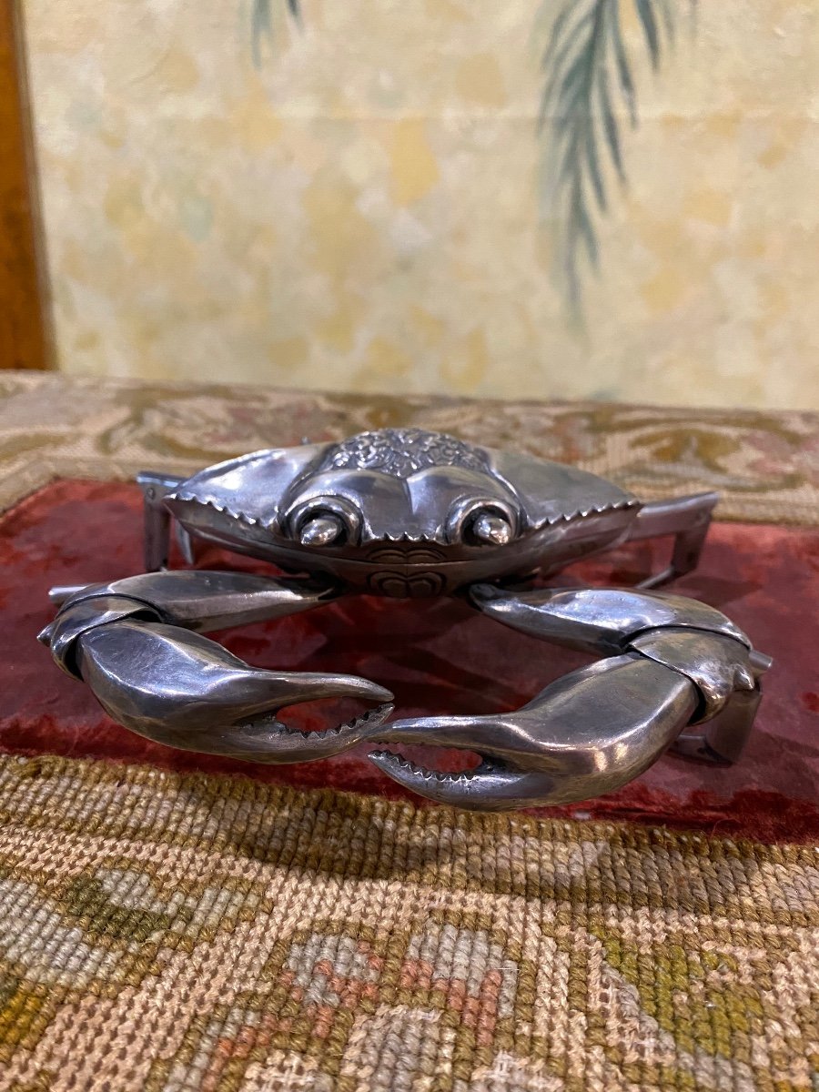 Articulated Crab In Sterling Silver-photo-2