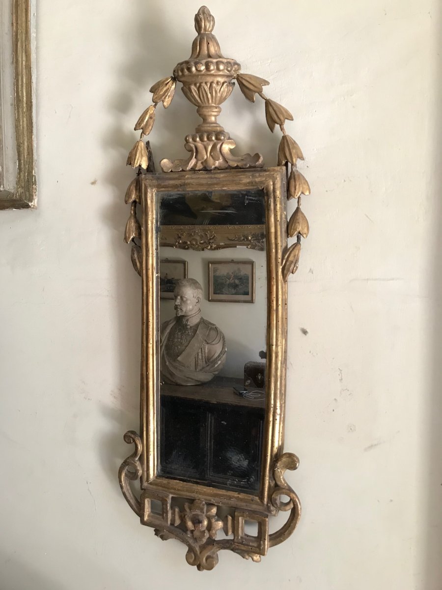 Small Tuscan Mirror From The Eighteenth Century.-photo-3