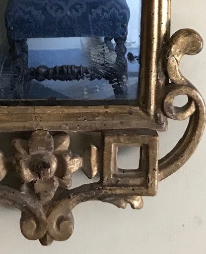 Small Tuscan Mirror From The Eighteenth Century.-photo-3