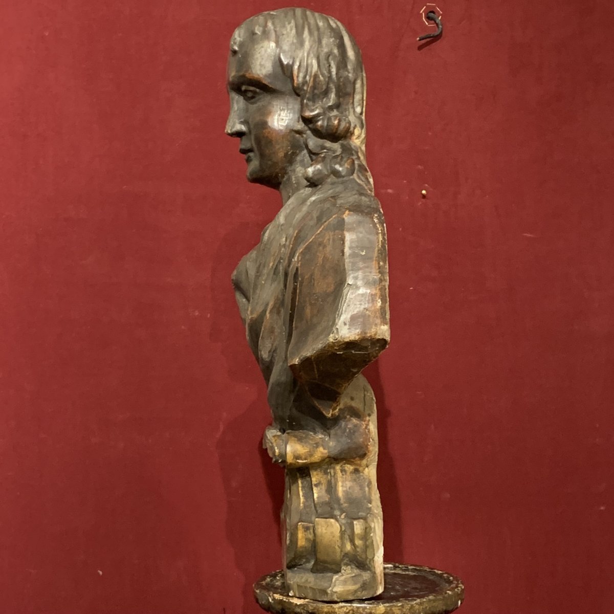 Bust In Silver Wood. XVIII Century-photo-1