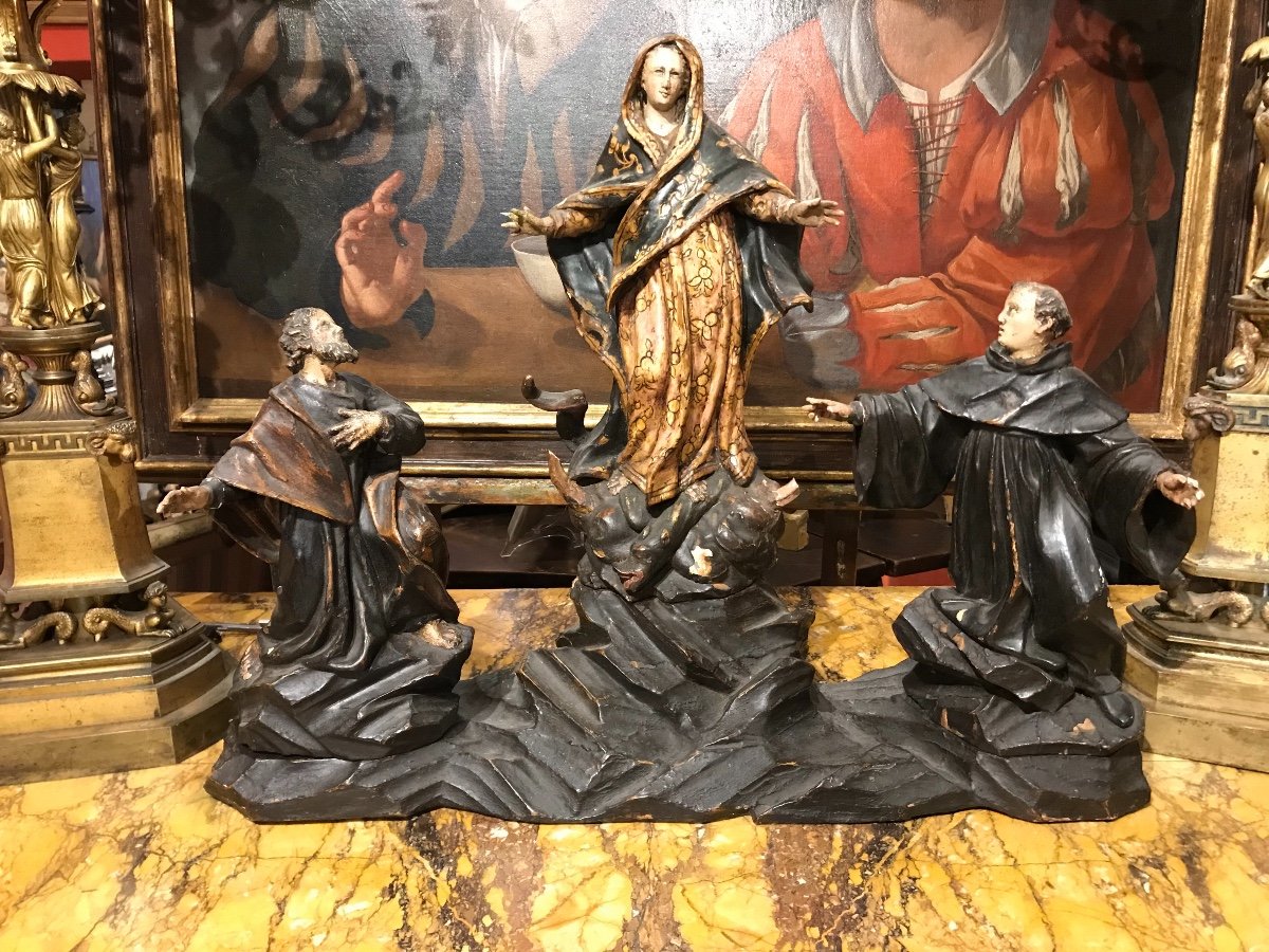 Sculptural Group With The Ascension Of The Madonna.