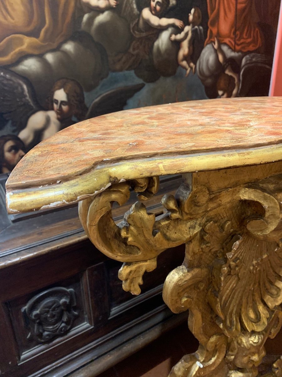 Une Console Baroque Toscane, Début XVIII Siècle -photo-2