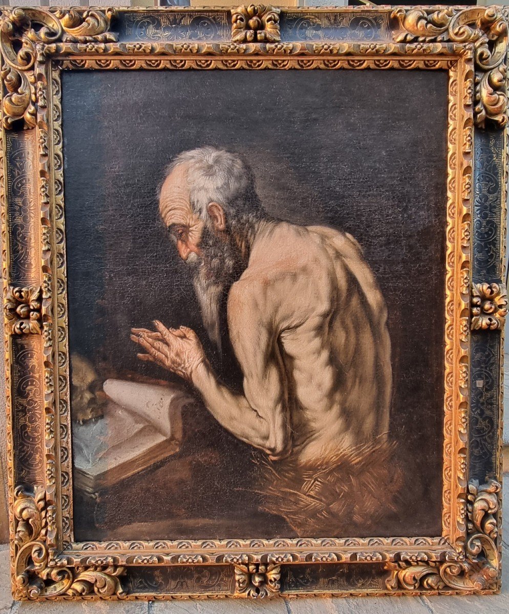 Saint Jerome, Oil On Canvas, 17th Century