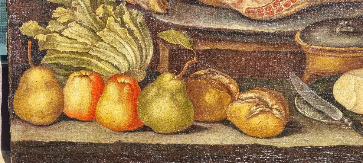 Still Life, Oil On Canvas, 18th Century-photo-2