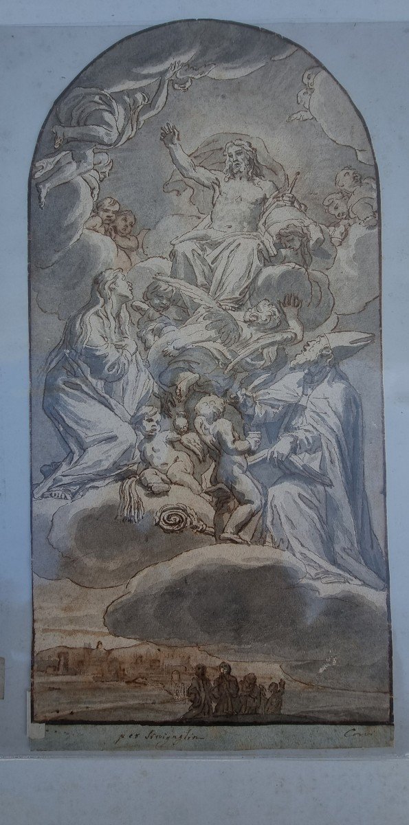 Sketch On Paper, 18th Century, Domenico Corvi