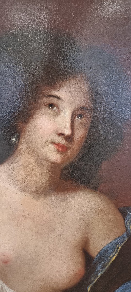 Nude Woman, Oil On Canvas, 17th Century-photo-3