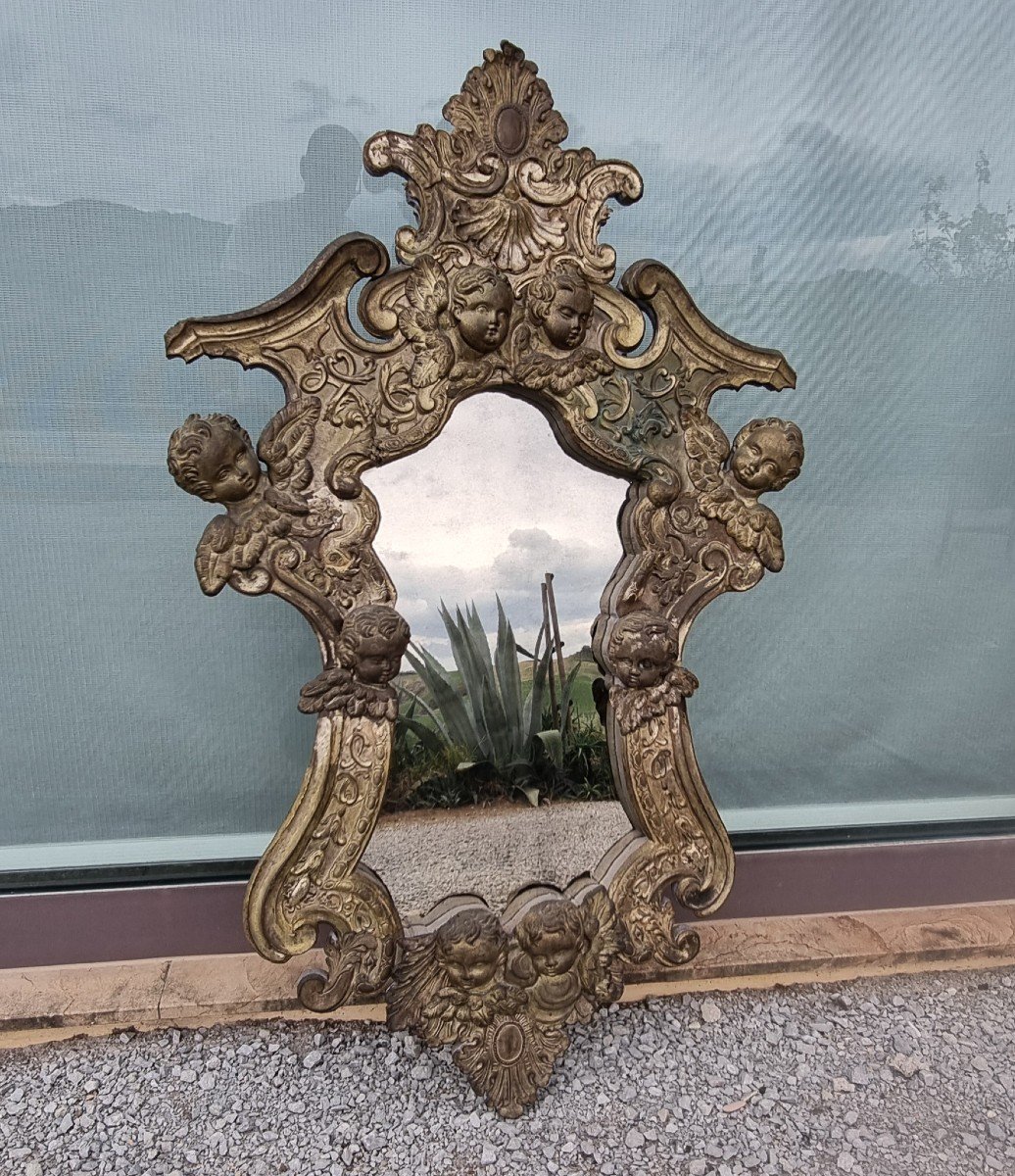 18th Century Mirror, Silver Laminate