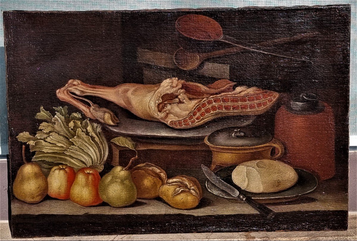 Nature Morte, Huile Sur Toile, XVIIIe Siècle