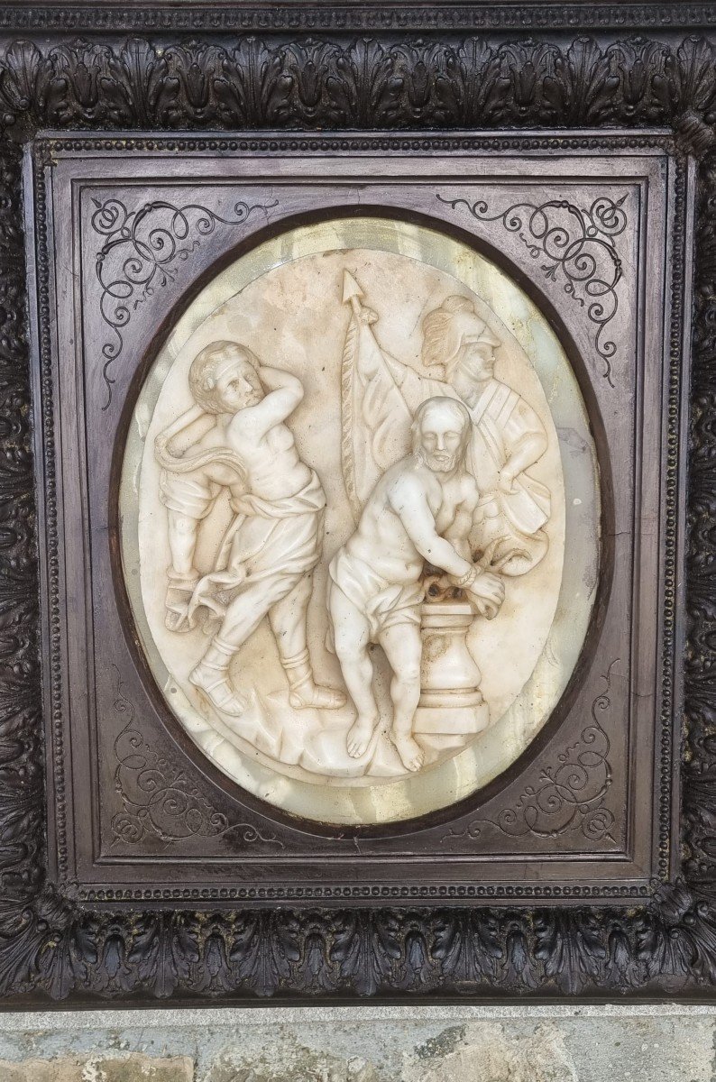 Bas-relief En Marbre, XVIIIe Siècle-photo-4