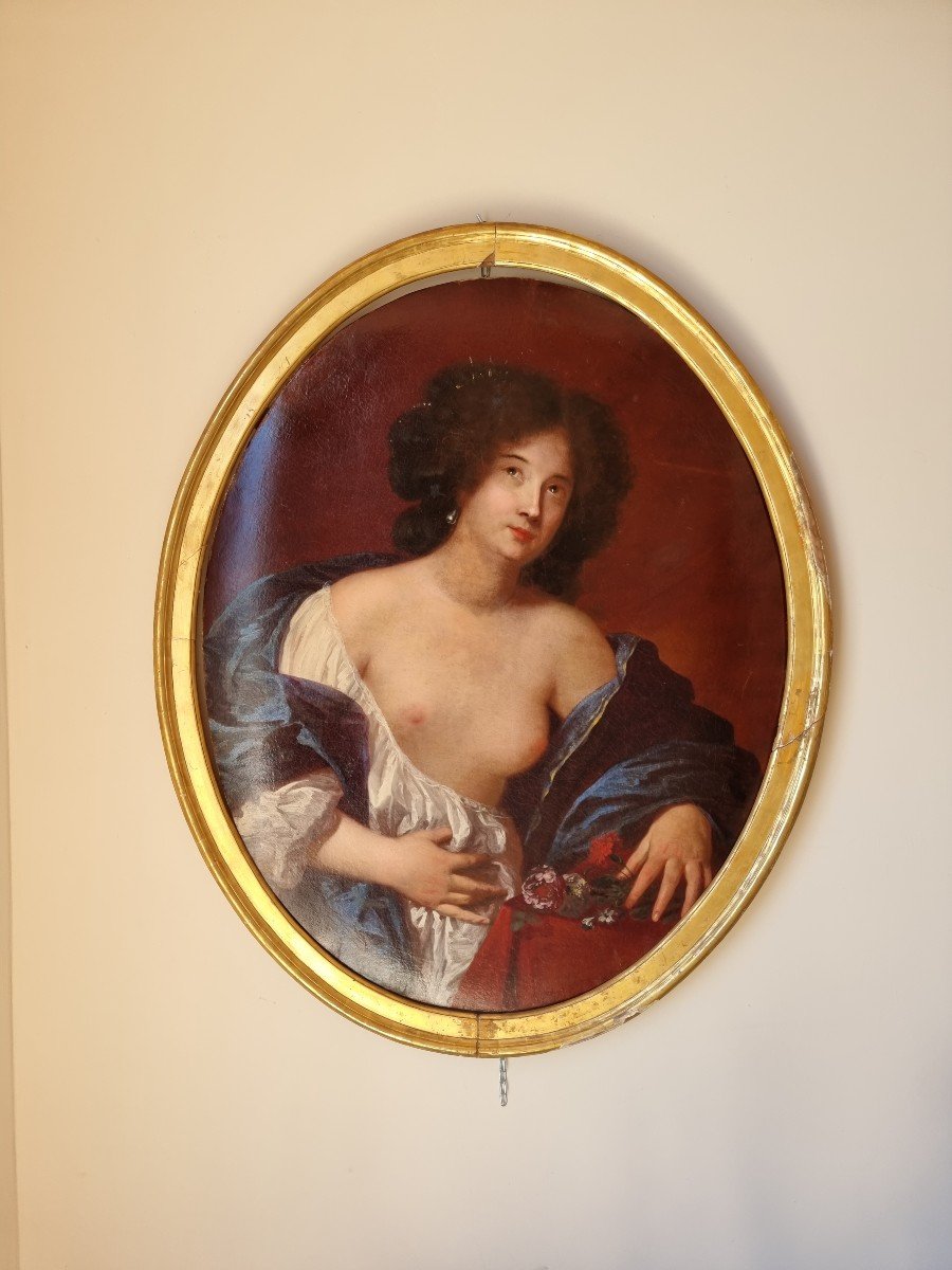 Nude Woman, Oil On Canvas, 17th Century