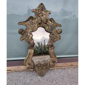 18th Century Mirror, Silver Laminate