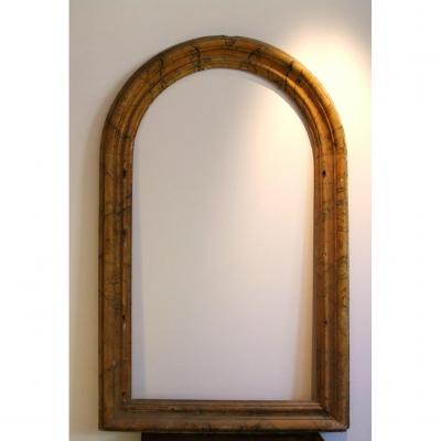 Ocher Lacquered Faux Marble Frame