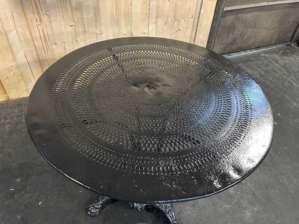 Garden Table With Cast Iron Base, 1900s-photo-3