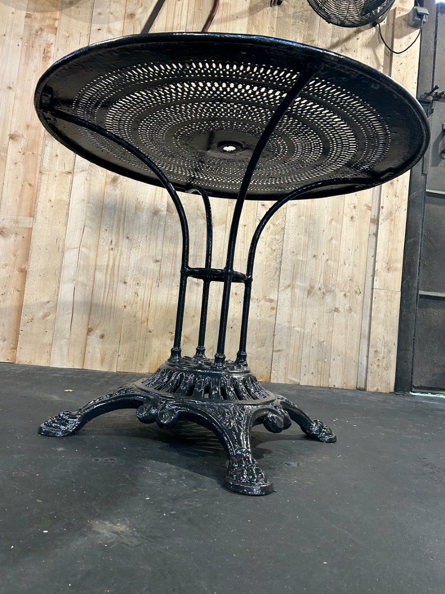 Garden Table With Cast Iron Base, 1900s-photo-4