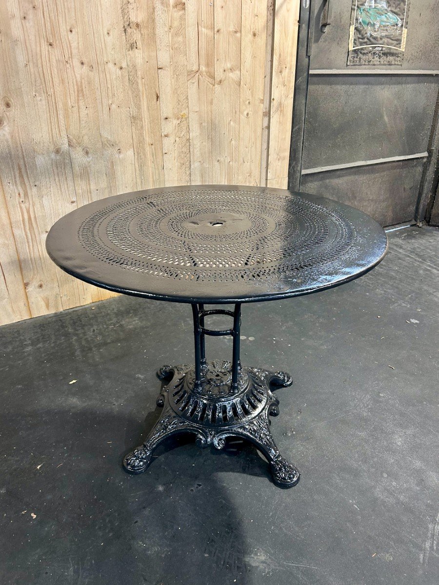 Garden Table With Cast Iron Base, 1900s-photo-4