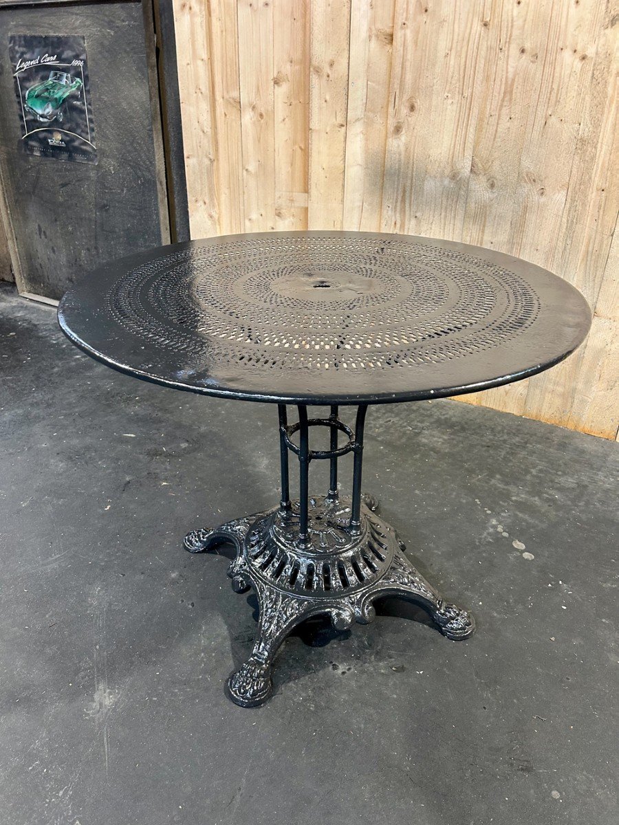 Garden Table With Cast Iron Base, 1900s-photo-5