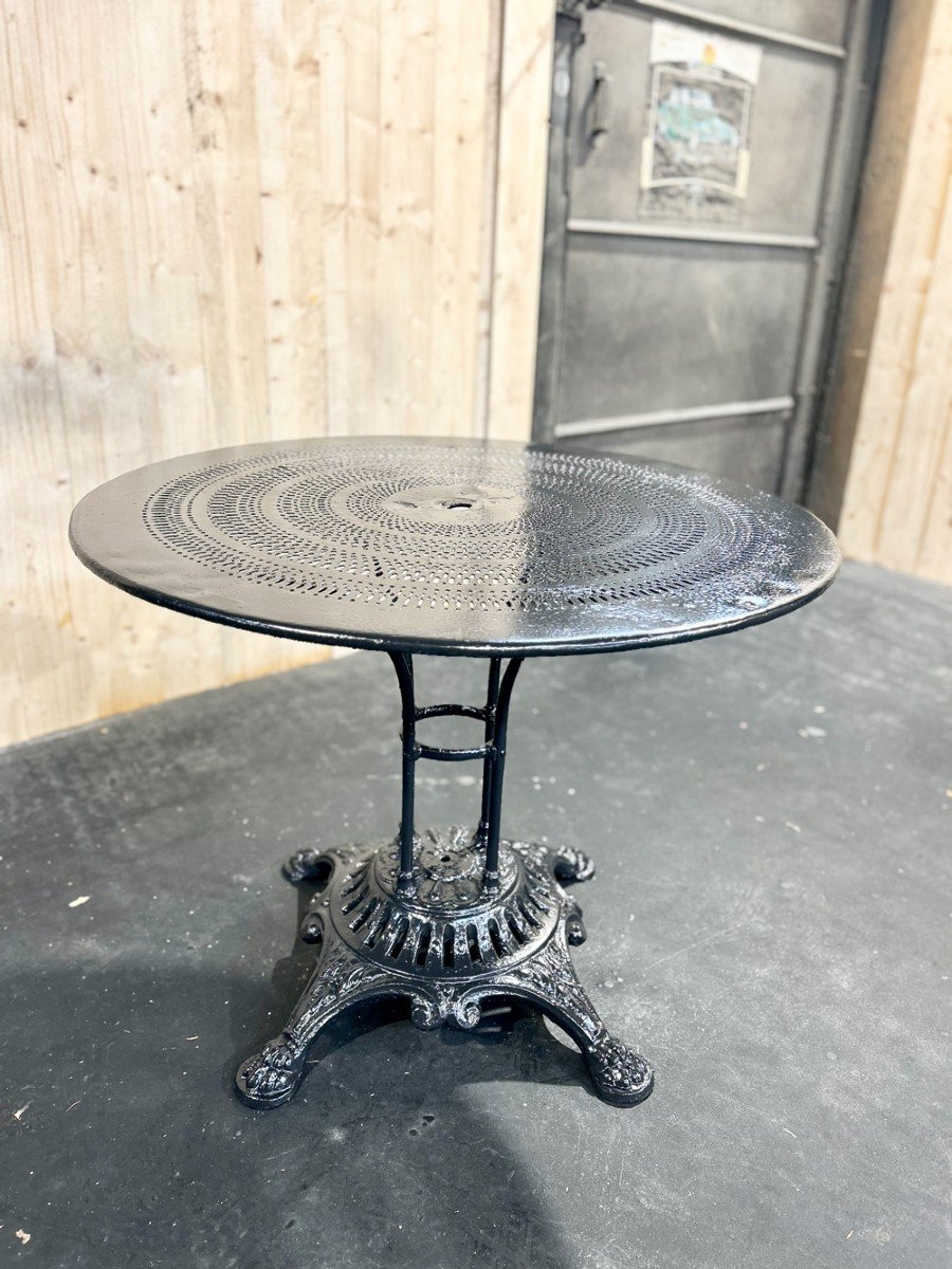 Garden Table With Cast Iron Base, 1900s-photo-8