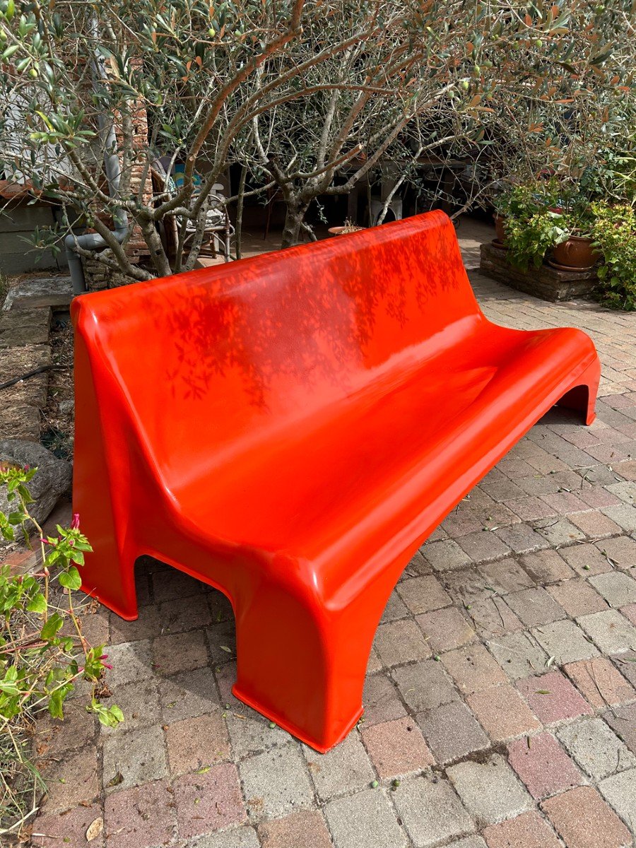 Fiberglass Bench 1970-photo-3