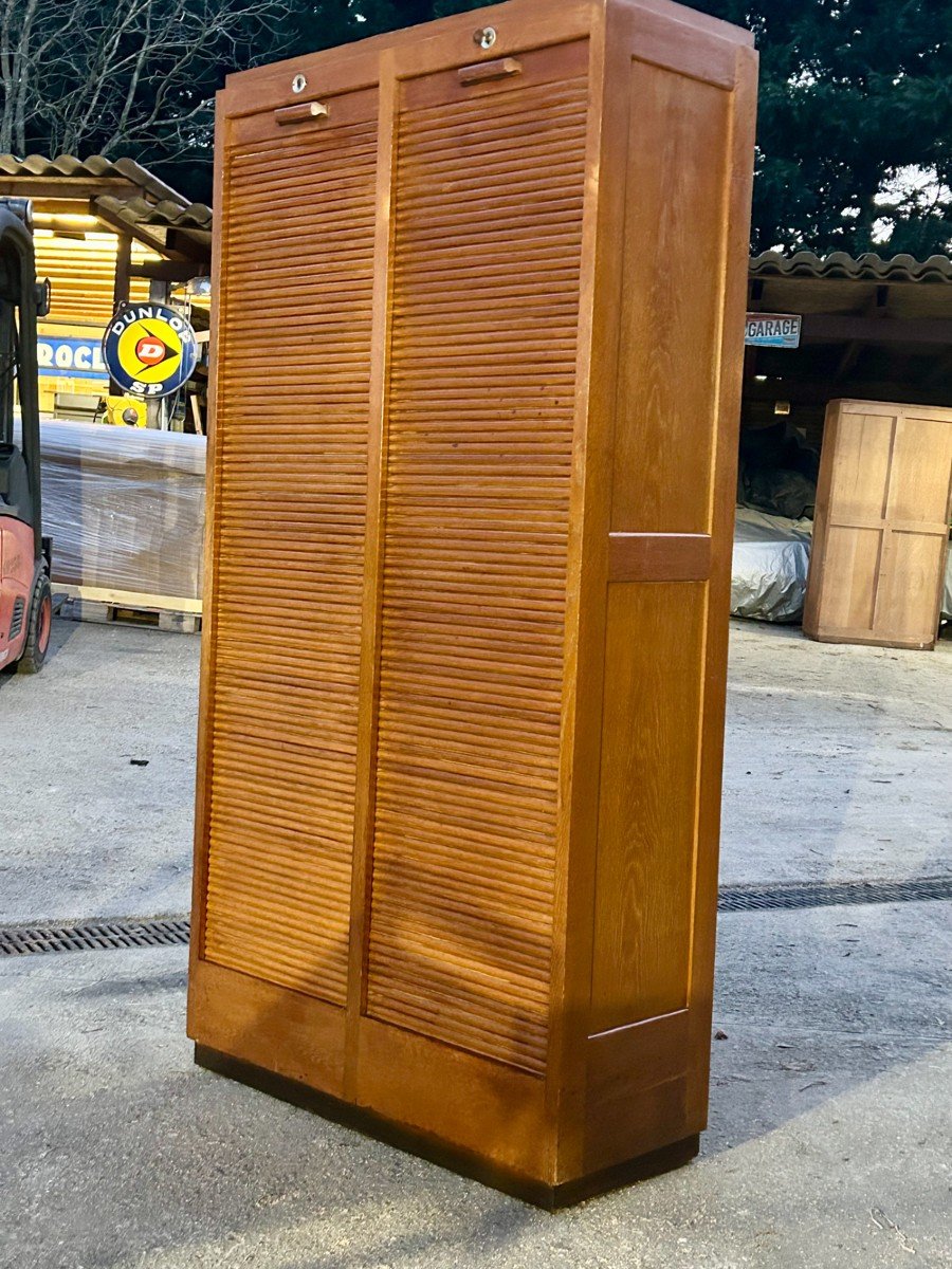 Double Curtain Filing Cabinet 1940/50 -photo-2