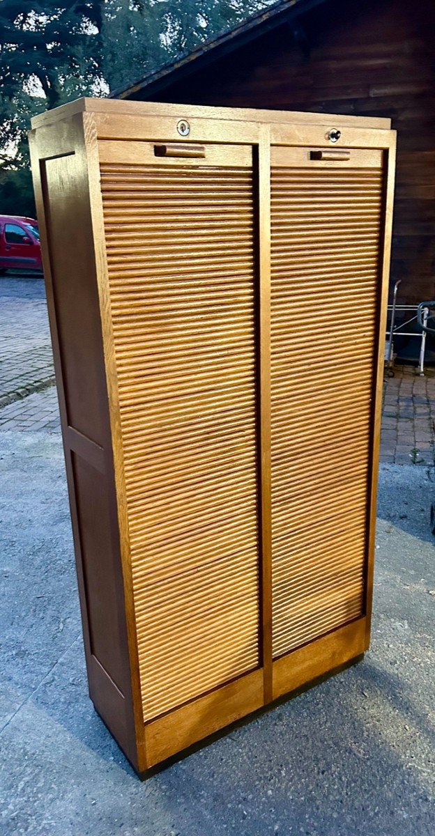 Double Curtain Filing Cabinet 1940/50 