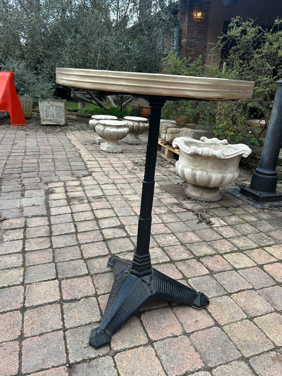 Art Deco Bistro Pedestal Table-photo-4