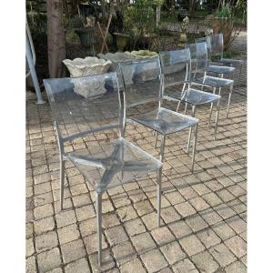 Set Of 6 Designer Chairs "dondoli/pocci" Year 2002