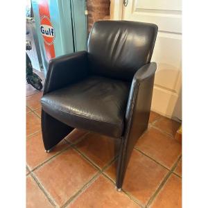 Leather Armchair De Sede Style 1970 / 1980