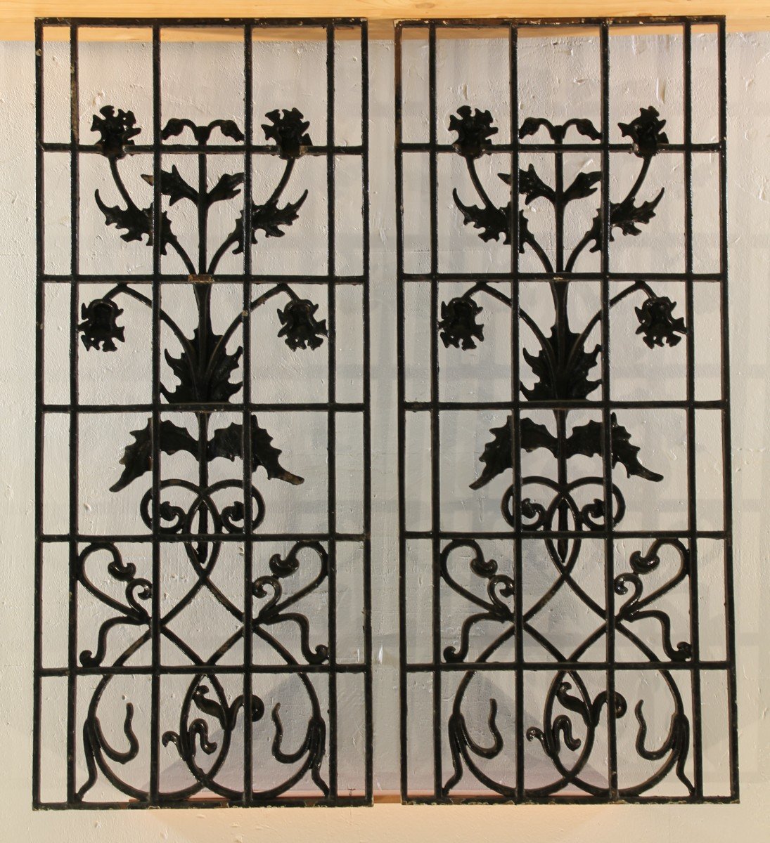 Grille De Porte En Fonte 19ème 