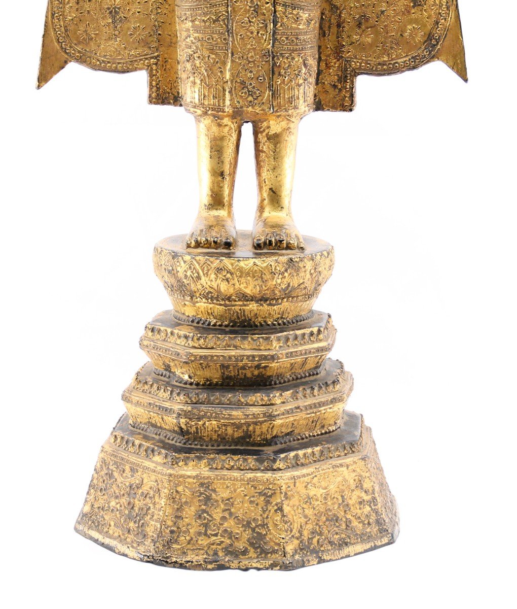 Grand Bouddha En Bronze-photo-2