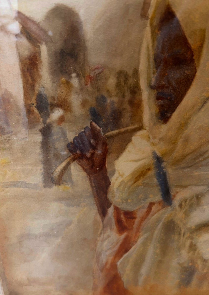 John Spence Ingall (1850-1936) Peintre Britannique Orientaliste  Maroc -photo-4