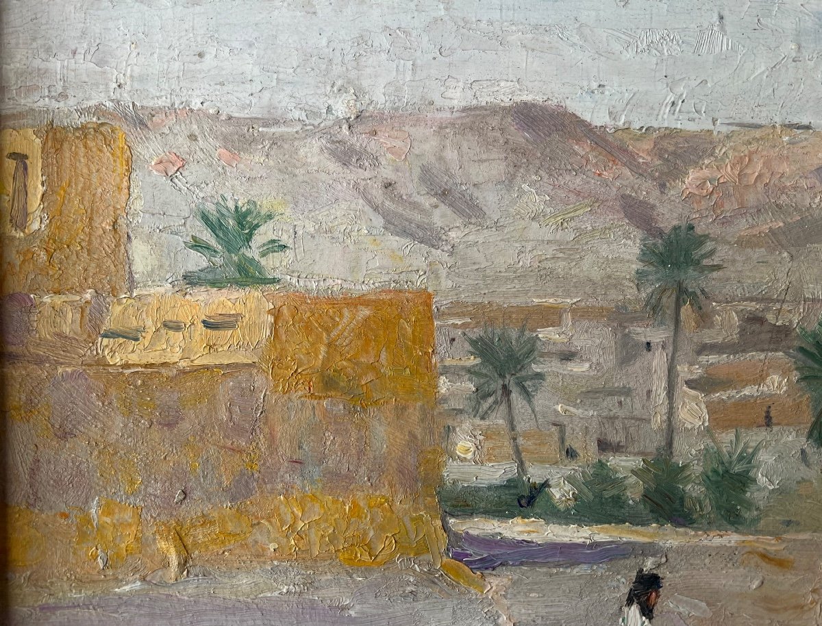 Raymond Tellier (1897-1985) Paysage Orientaliste Mauritanie-photo-3