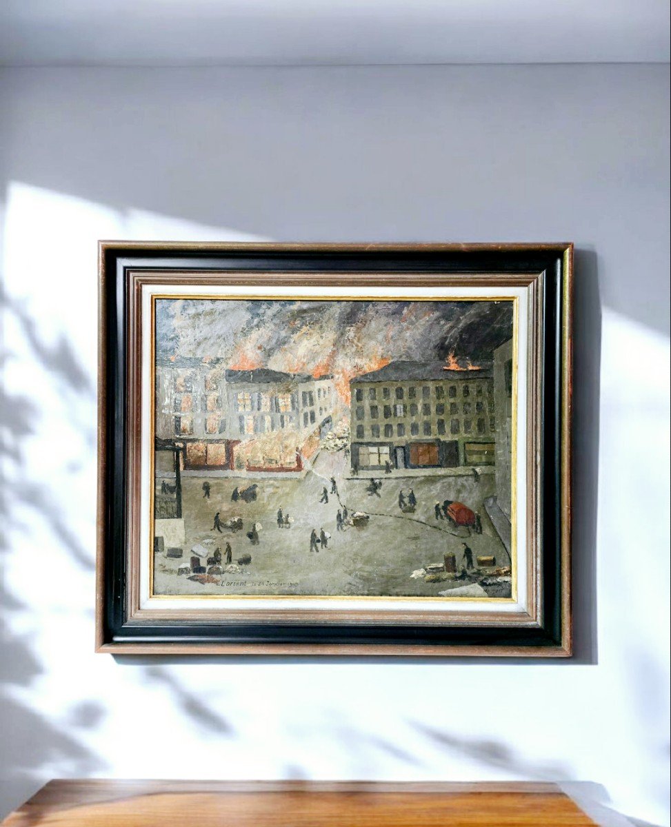 Tableau De Robert Mauduit,  Peintre Naïf Breton -photo-1