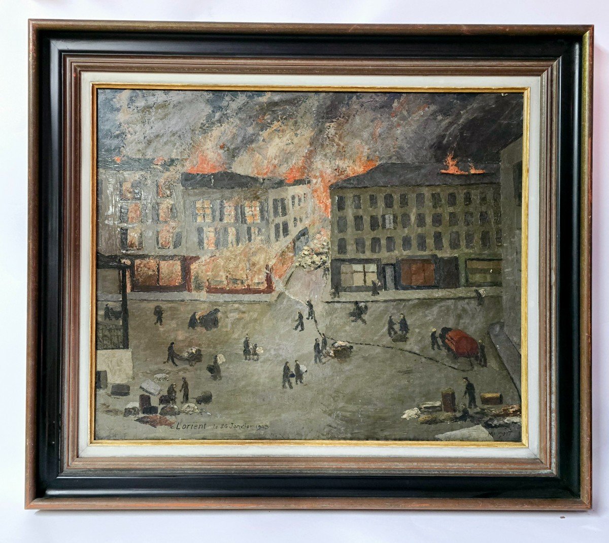 Tableau De Robert Mauduit,  Peintre Naïf Breton 