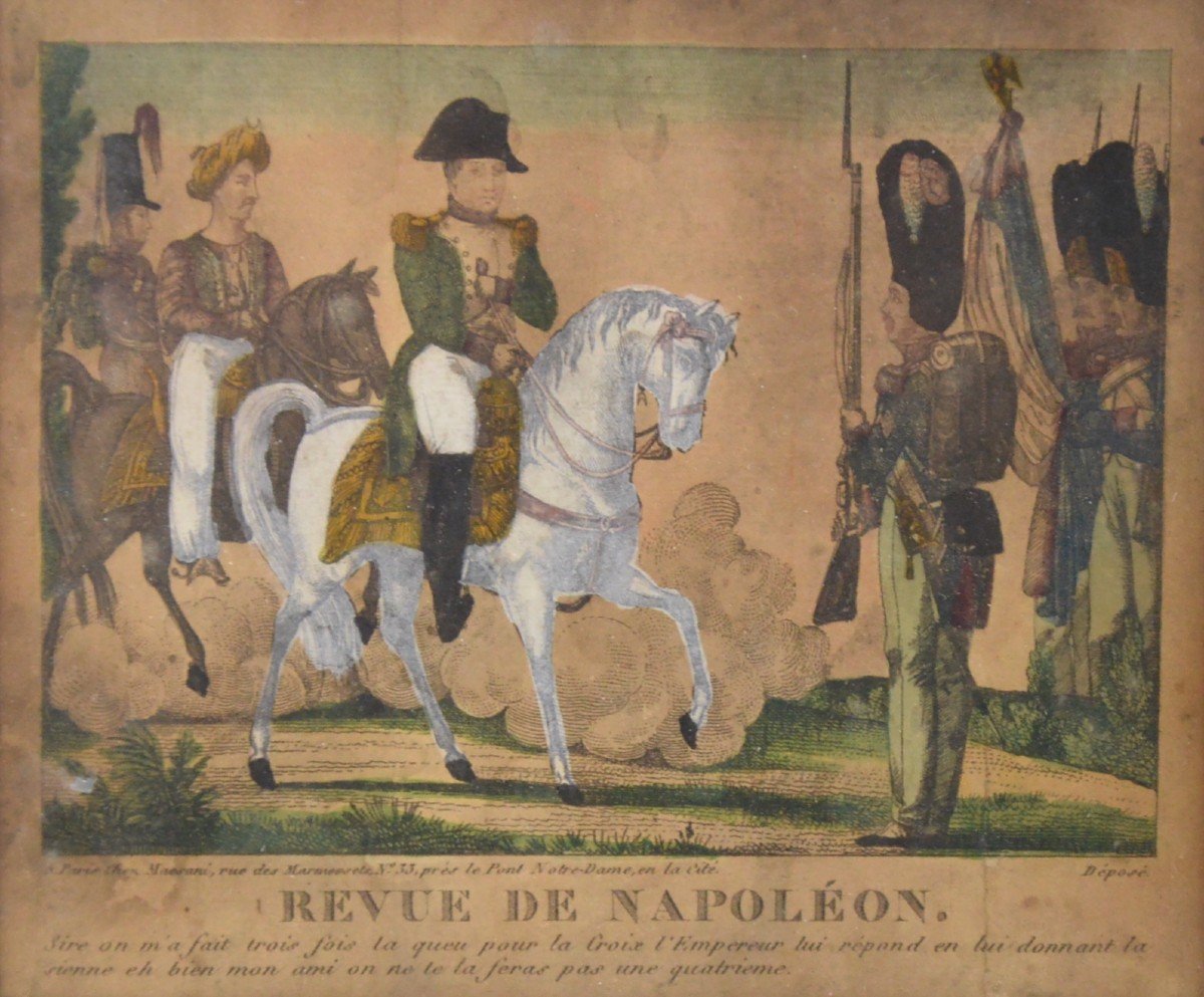 Coloured Engraving Revue De  Napoleon Early XIXth Century-photo-2