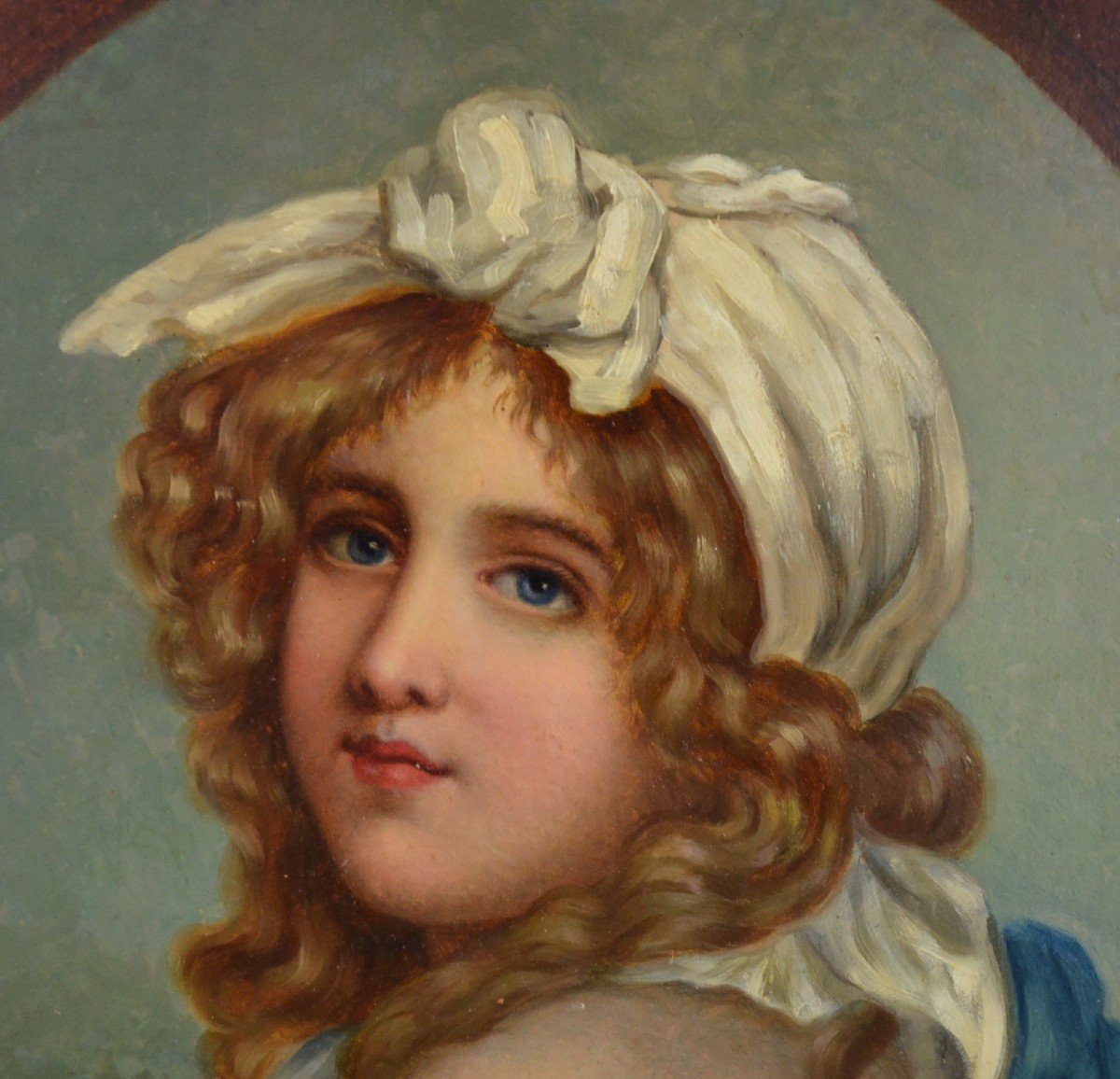 John Stevens (1793-1868) Portrait Of A Young Girl Oil On Panel -photo-3