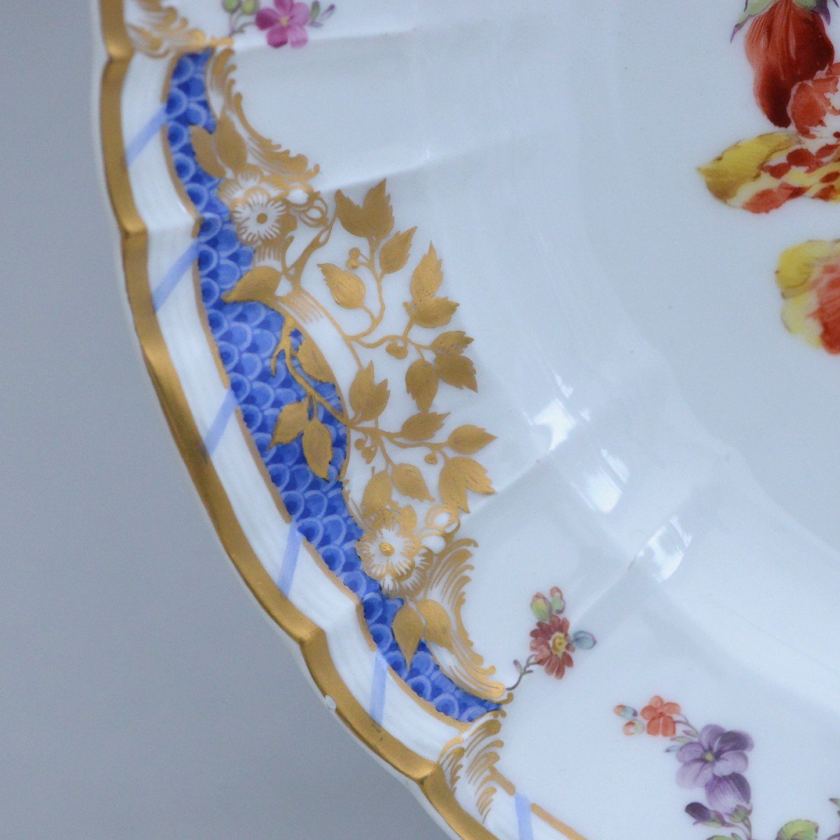 Assiette En Porcelaine De Berlin KPM De Service Bresslauer Stadtschlosses Circa 1900-photo-4