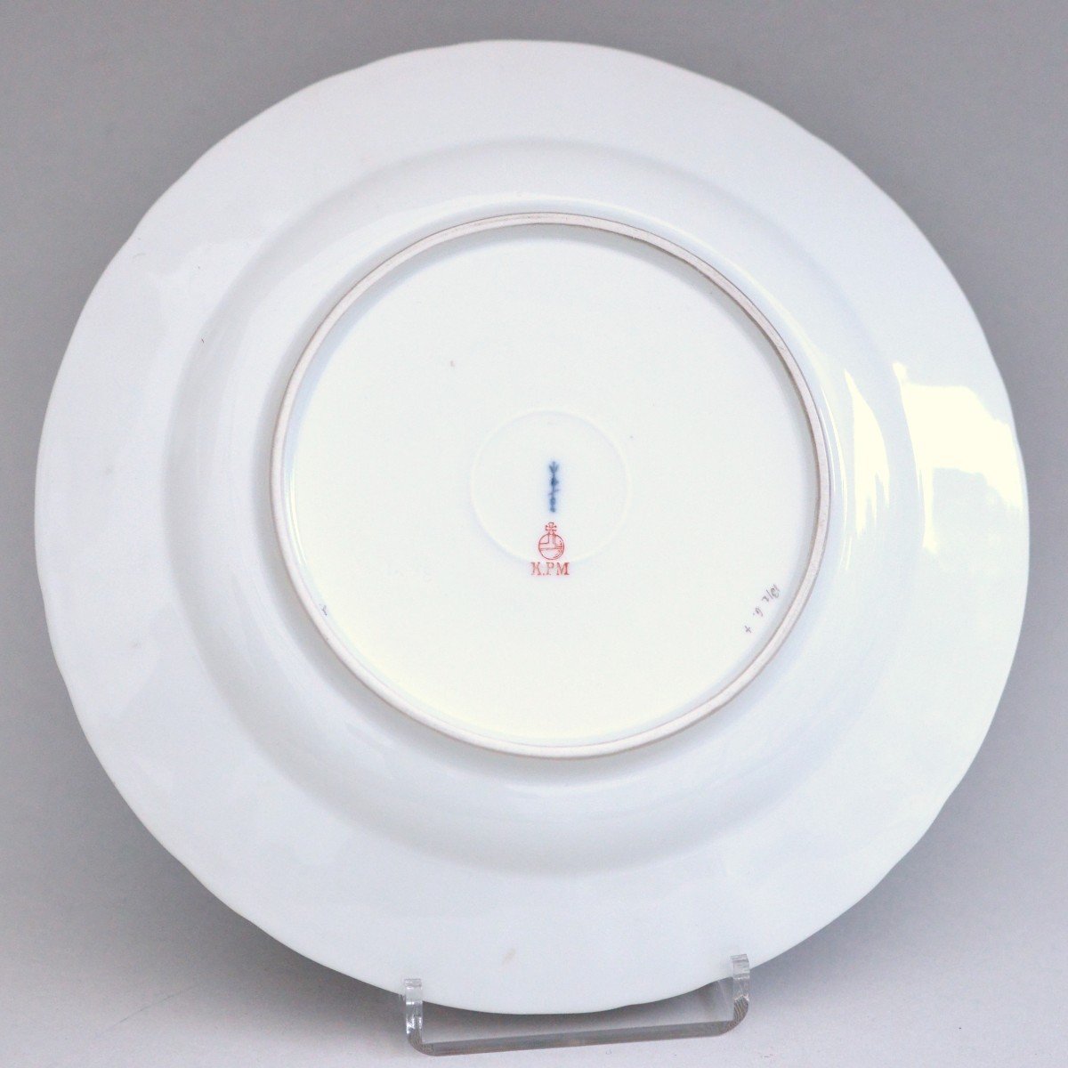 Assiette En Porcelaine De Berlin KPM De Service Bresslauer Stadtschlosses Circa 1900-photo-2