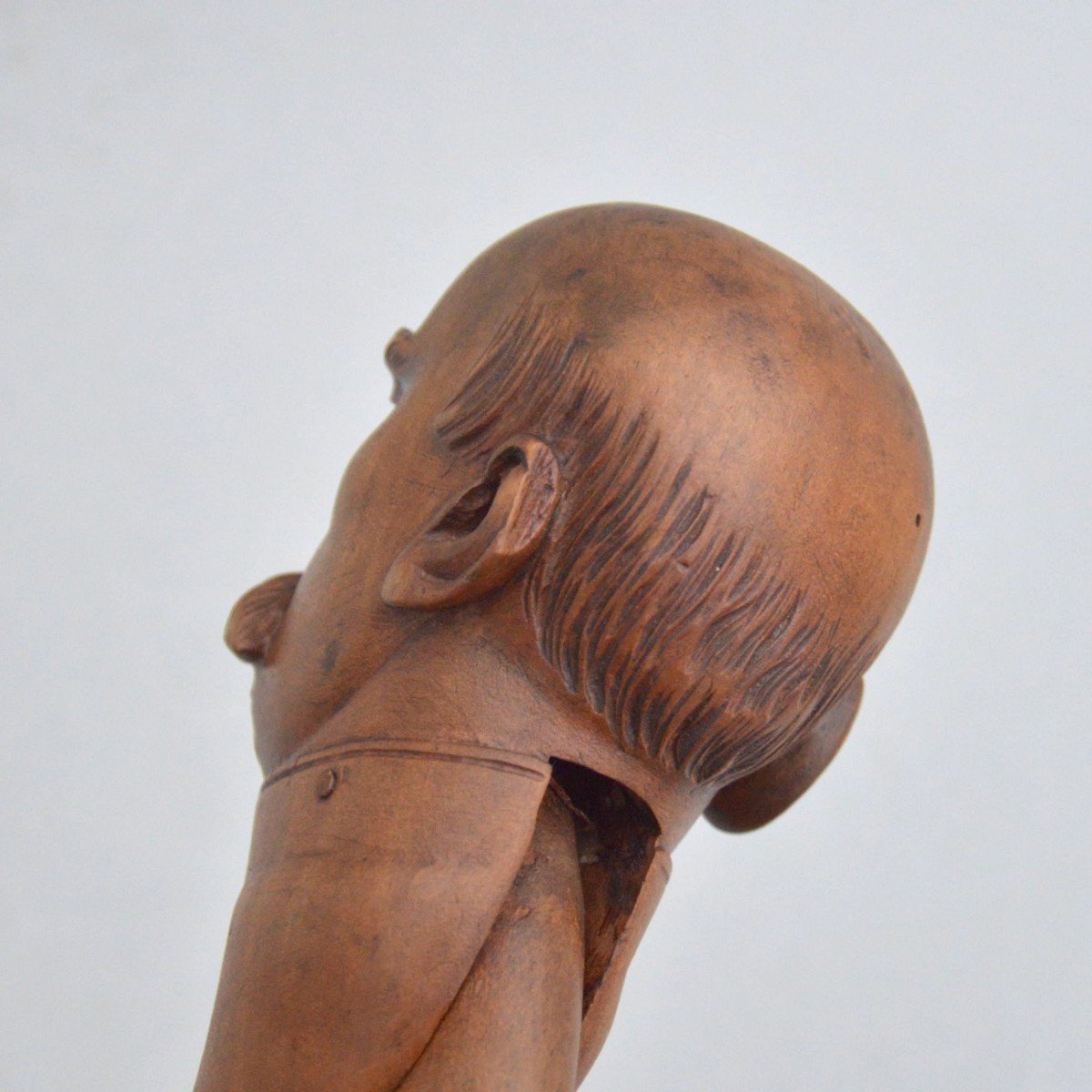 Casse-noix En Bois Sculpté Tête Du Otto von Bismarck Circa 1900-photo-4