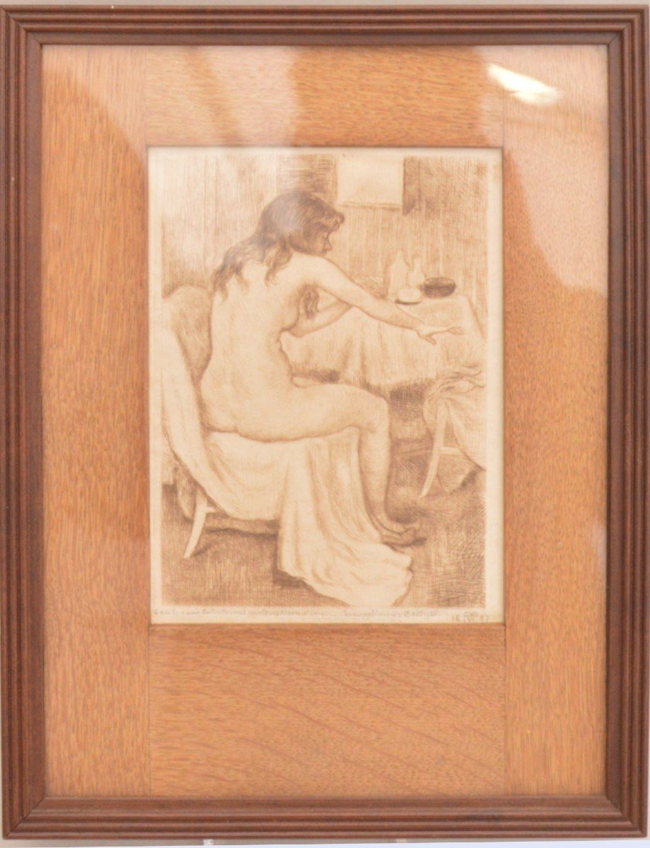 Théo Van Rysselberghe (1862 - 1926) The Toilet, 1897 Drypoint