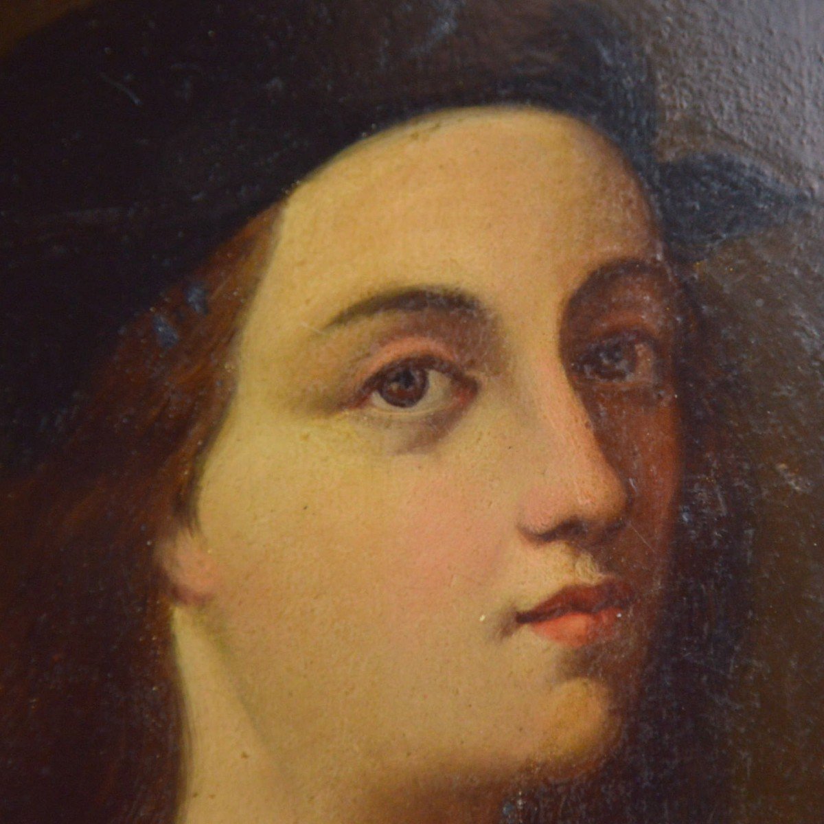 Raphael After Self-portrait Oil On Cardboard-photo-3