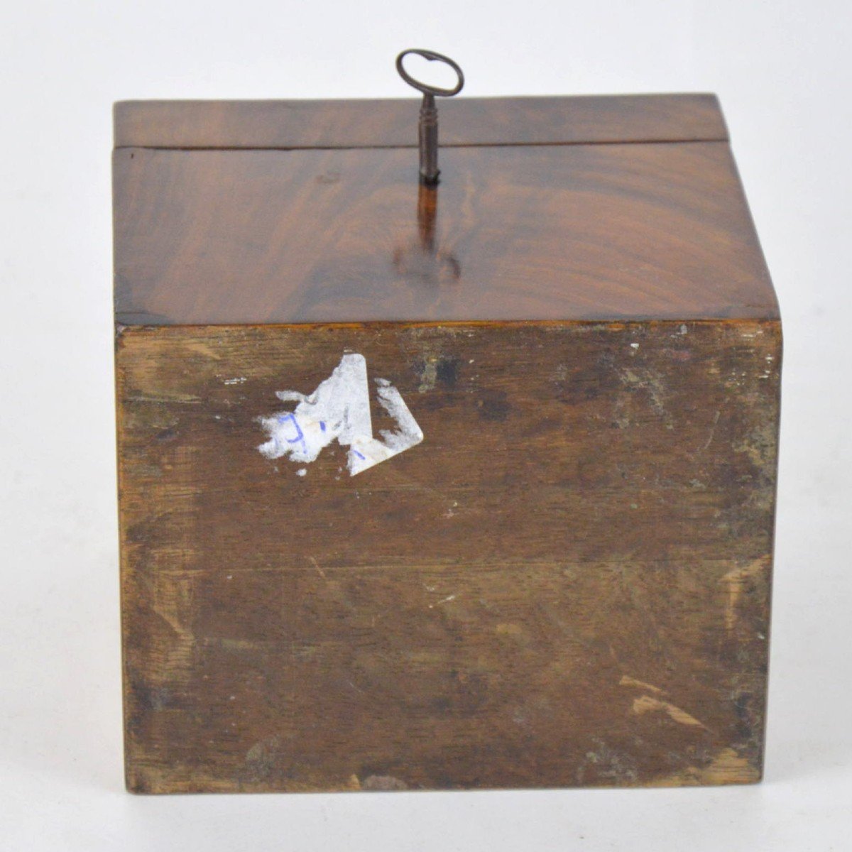 Tea Box In Mahogany And Metal The Nineteenth Century English Work-photo-2