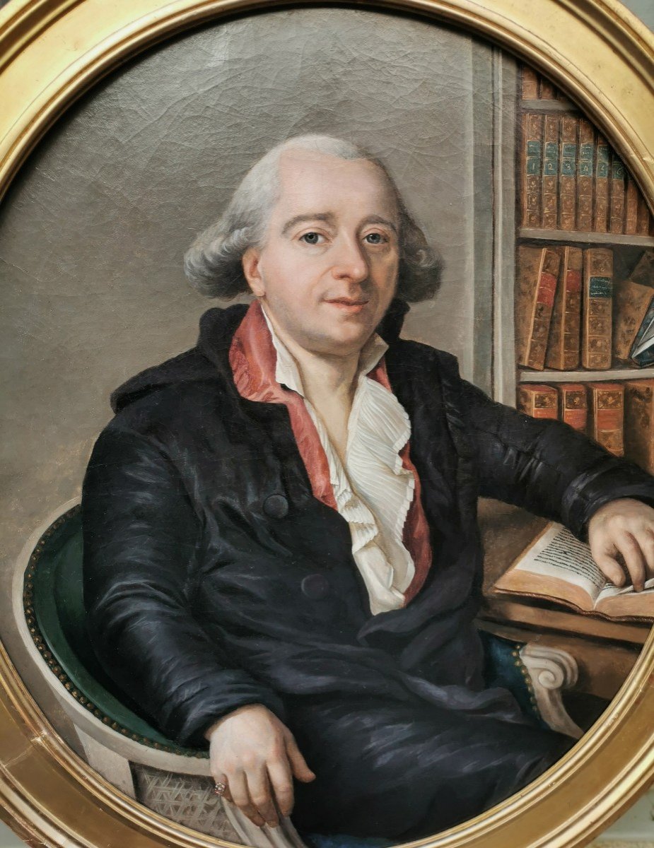 Grand Portrait d'Homme d'époque Louis XVI 