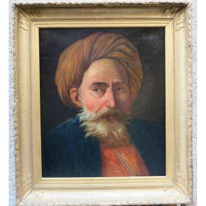 Rare 19th Century Orientalist Portrait Of An Ottoman